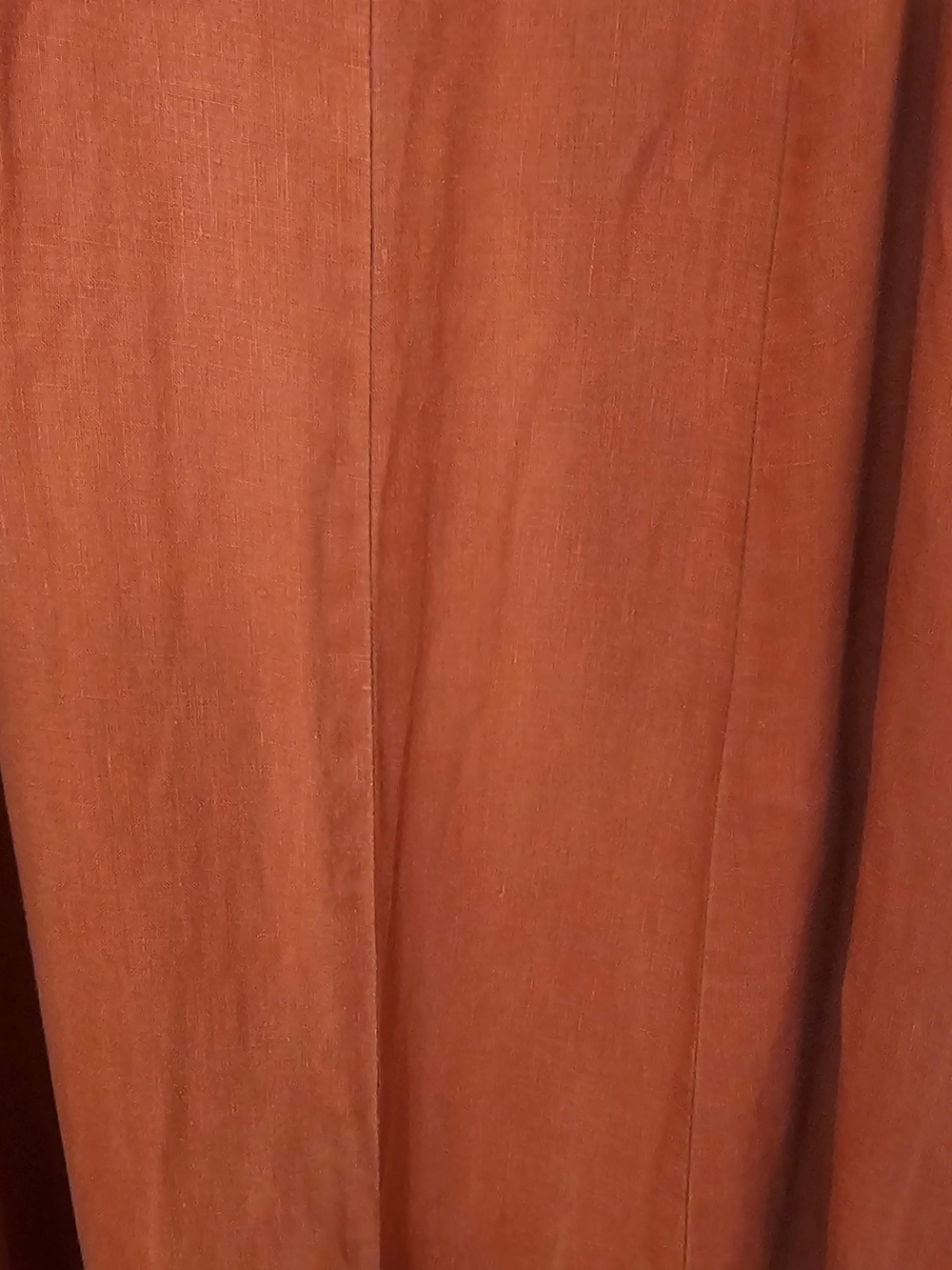 Sleeveless Linen Wide-Leg Jumpsuit in Terracota Red - Picture 7 of 10